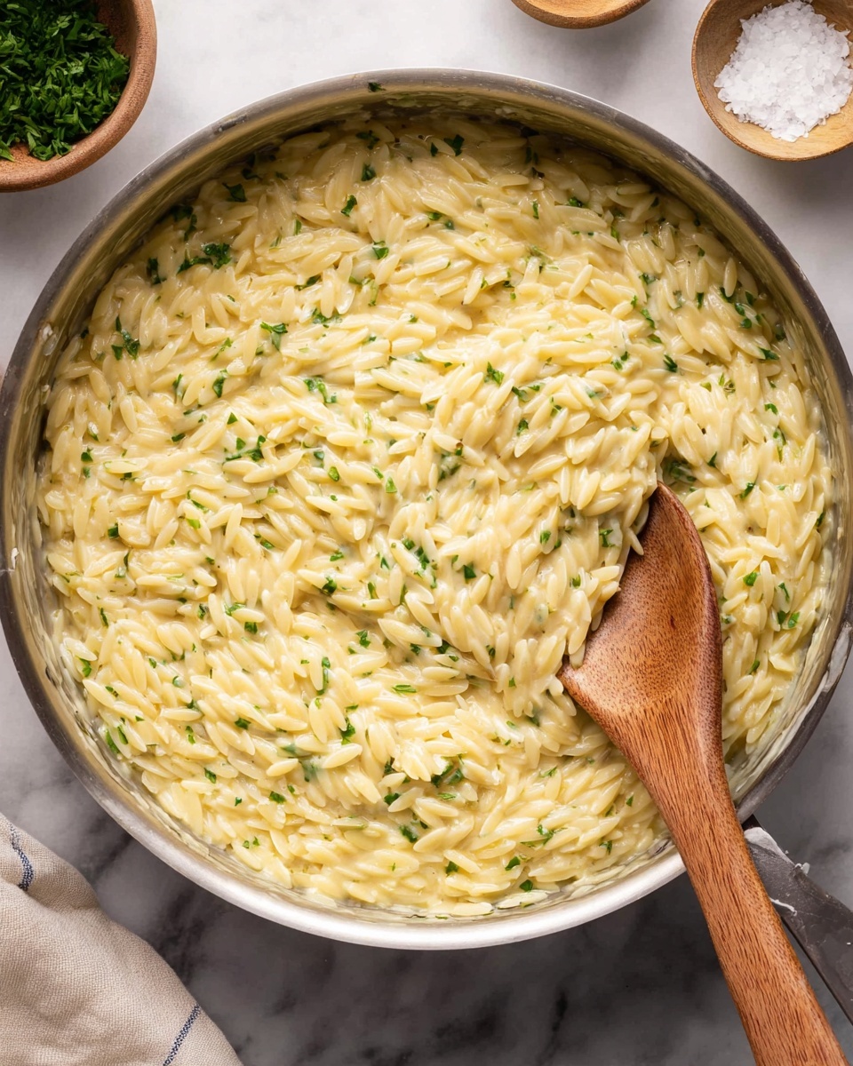 Garlic Parmesan Orzo Recipe