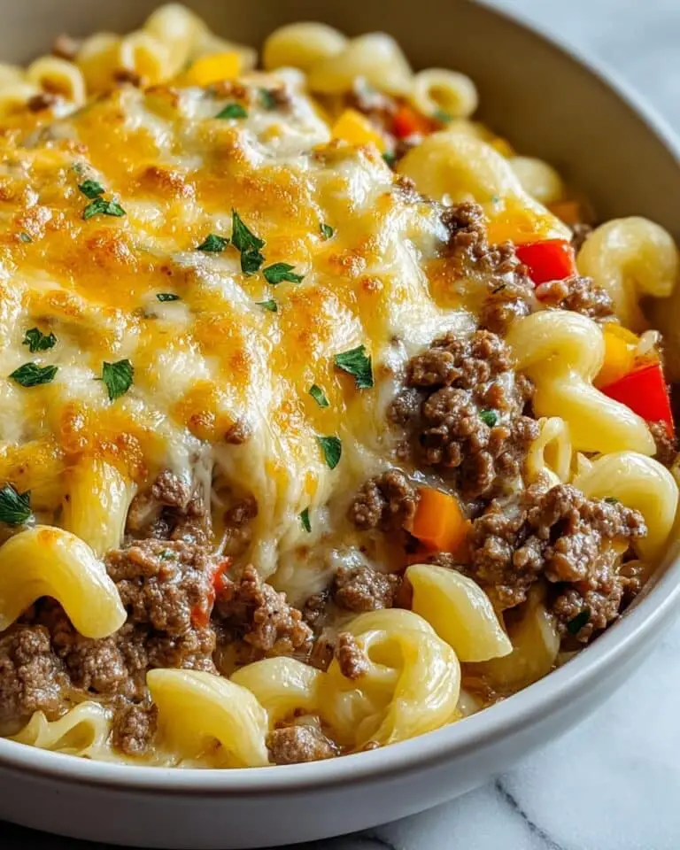 High-Protein Creamy Philly Cheesesteak Mac & Cheese Recipe
