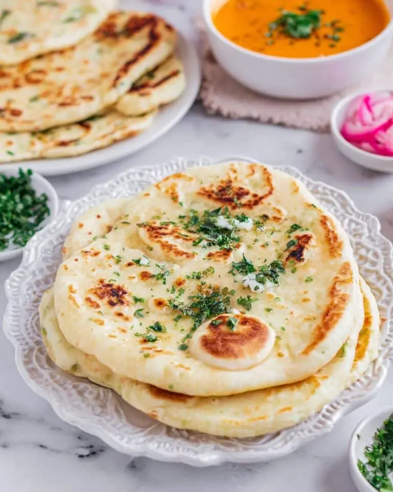 Garlic Naan Bread (Air Fryer Recipe) Recipe