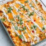 Healthy Buffalo Chicken Cauliflower Casserole Recipe