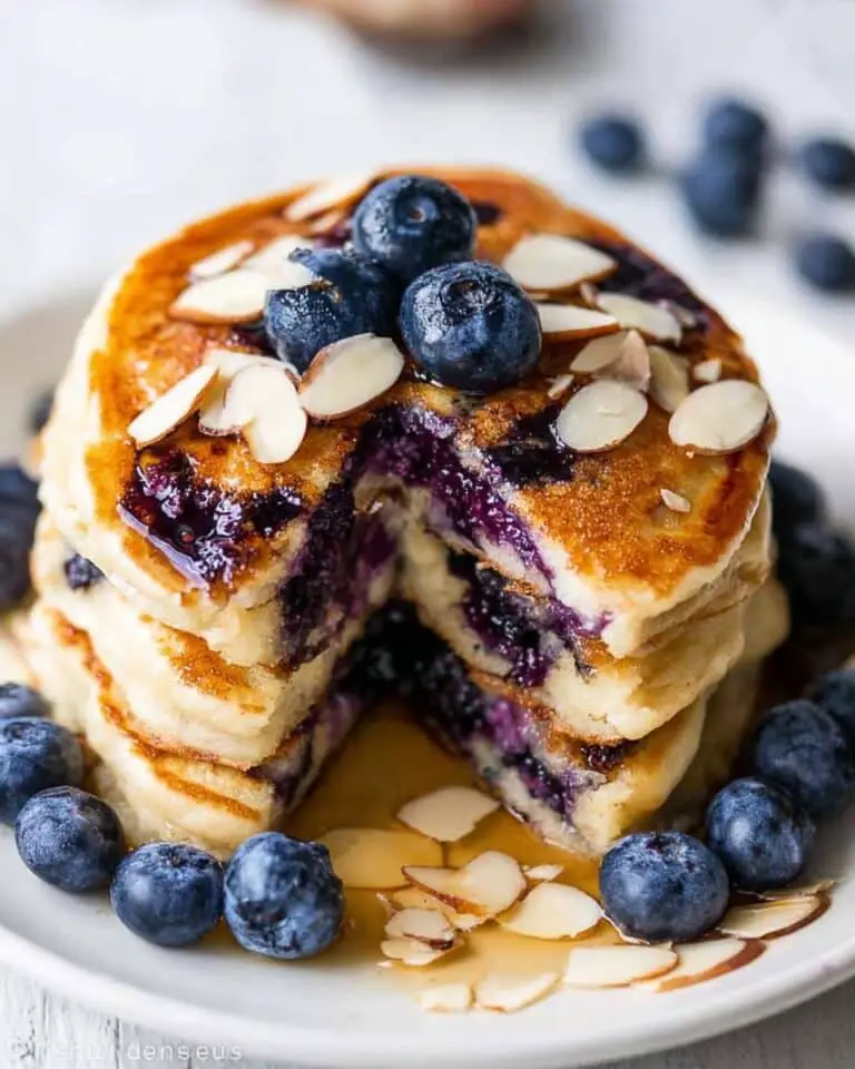 Blueberry Almond Pancakes Recipe