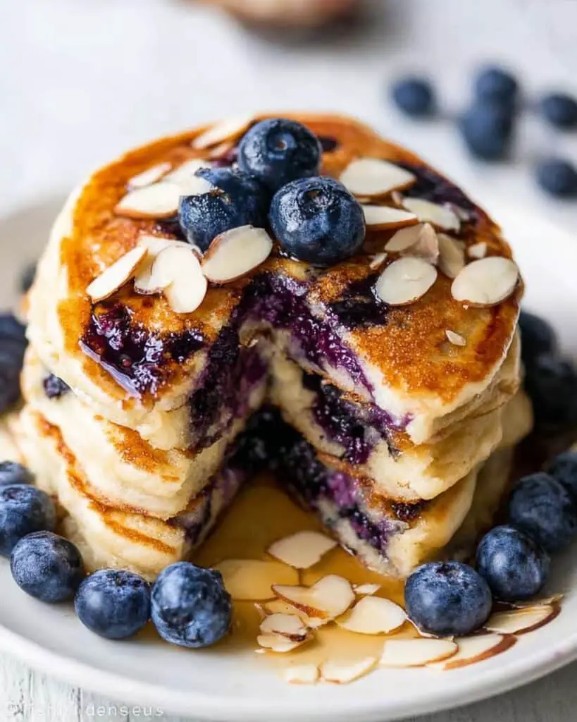 Blueberry Almond Pancakes Recipe