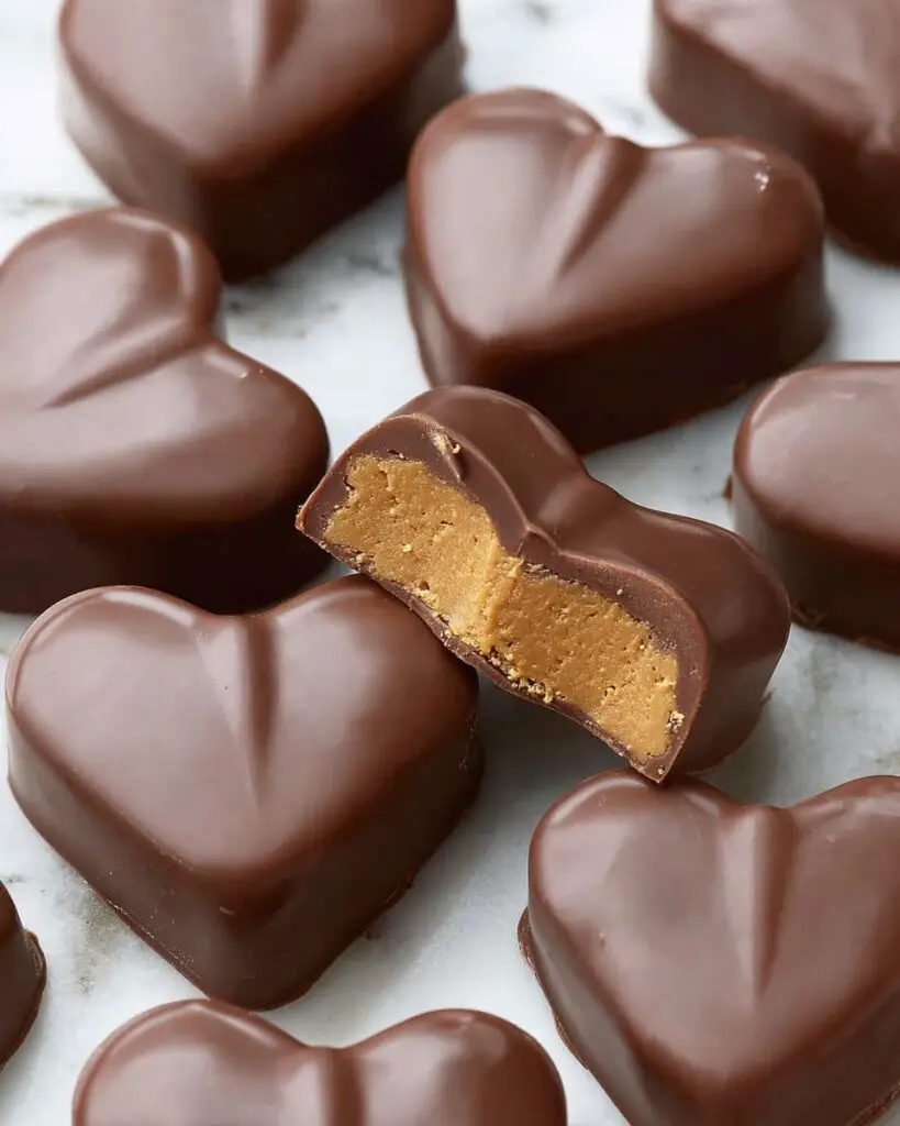 Chocolate Peanut Butter Heart Recipe