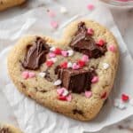 Heart Shaped Chocolate Chip Cookies Recipe