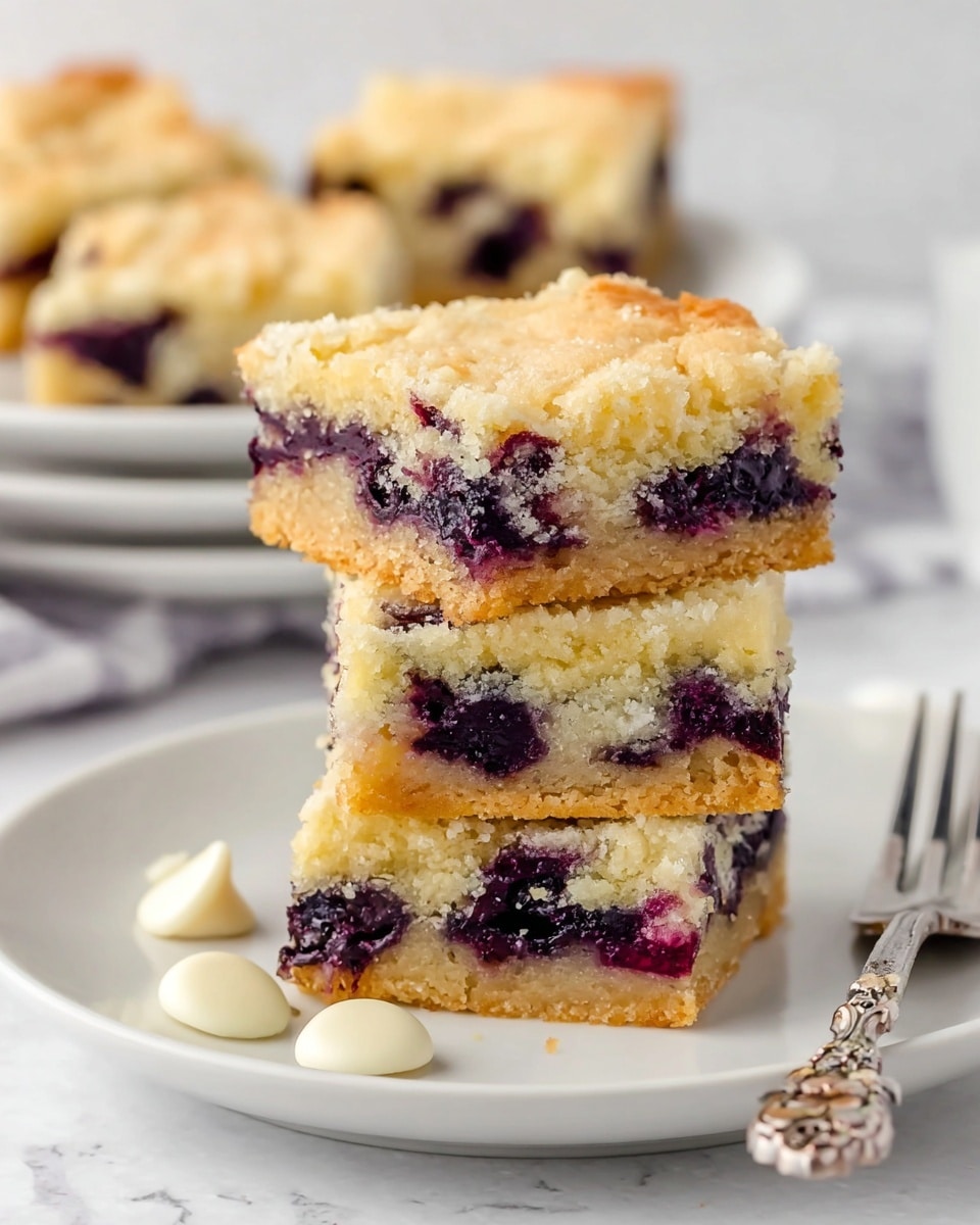 Blueberry Blondies: Chewy Fudgy Bars with Juicy Blueberry Pockets Recipe