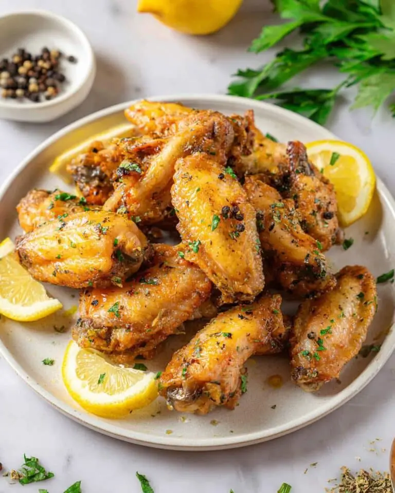 Baked Lemon Pepper Chicken Wings Recipe