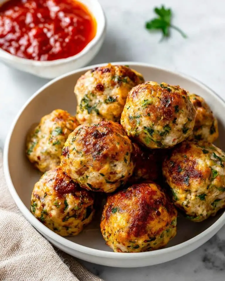 Italian-Style Chicken Meatballs Recipe