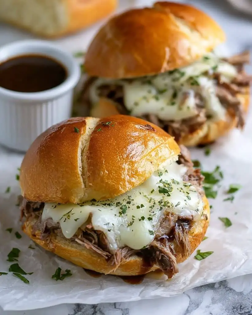 Crockpot French Dip Sandwiches Recipe