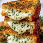 Garlic Bread Grilled Cheese | 15 min Lunch Idea Recipe