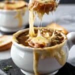 Easy Gluten-Free French Onion Soup with Caramelized Onions Recipe