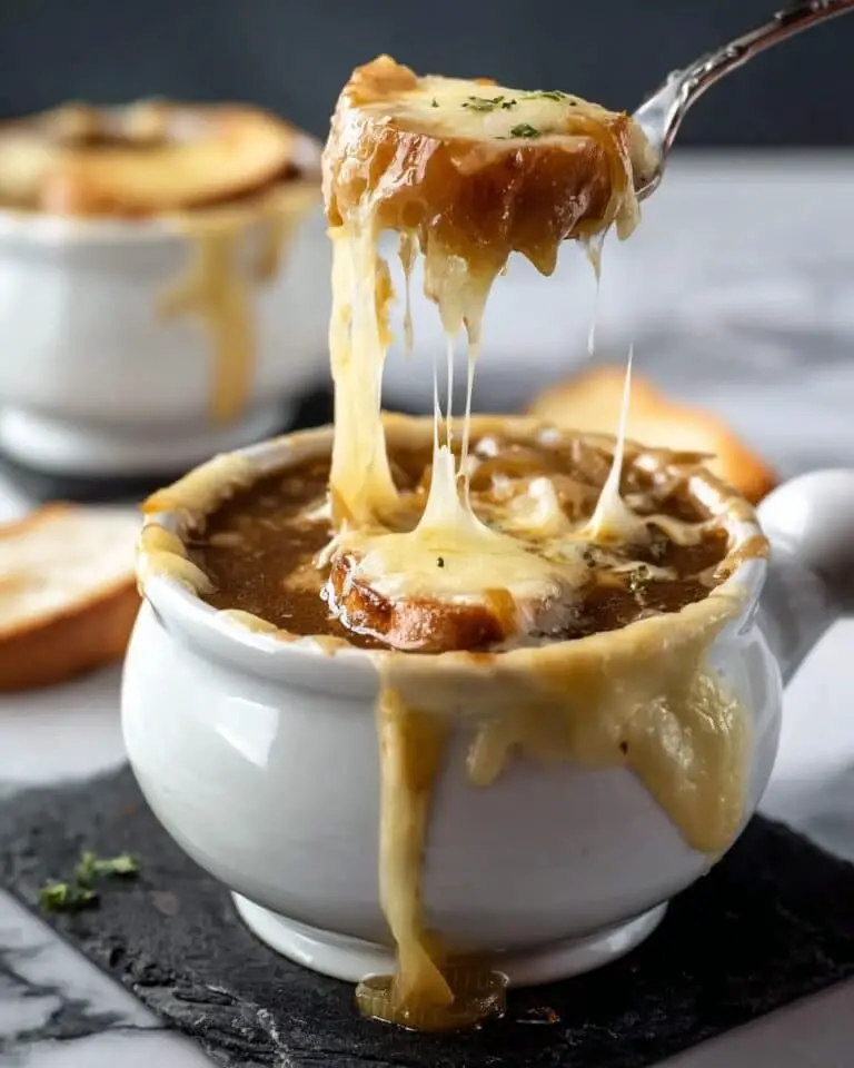Easy Gluten-Free French Onion Soup with Caramelized Onions Recipe