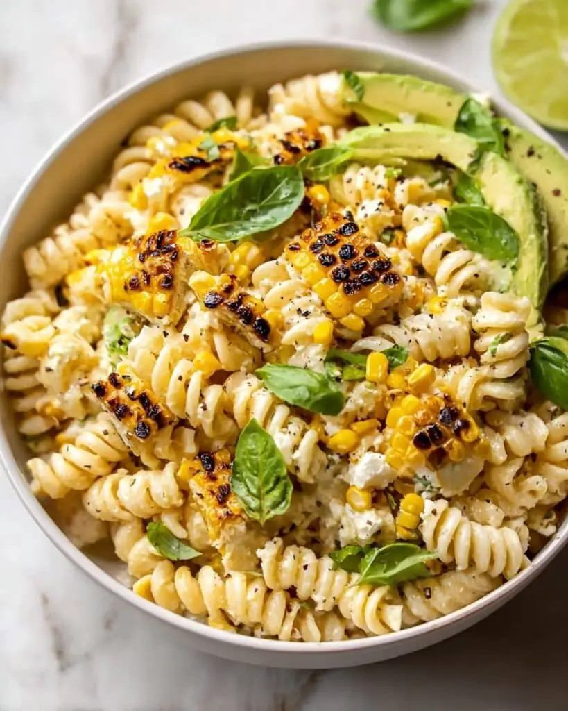 Creamy Street Corn Pasta Salad Recipe