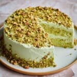Vegan Pistachio Cake with Dairy-Free Pistachio Buttercream Frosting Recipe