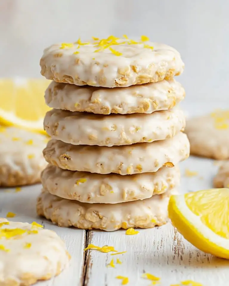 3 Ingredient No Bake Lemon Oatmeal Cookies Recipe