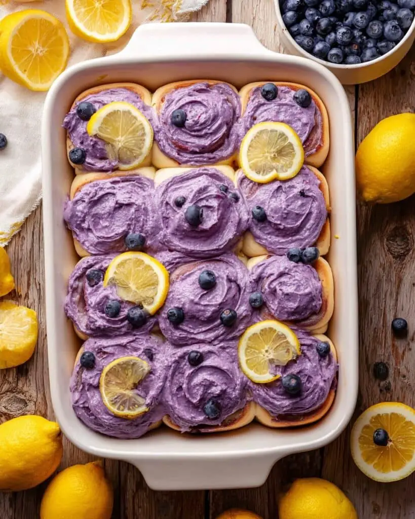 Lemon Blueberry Rolls Recipe