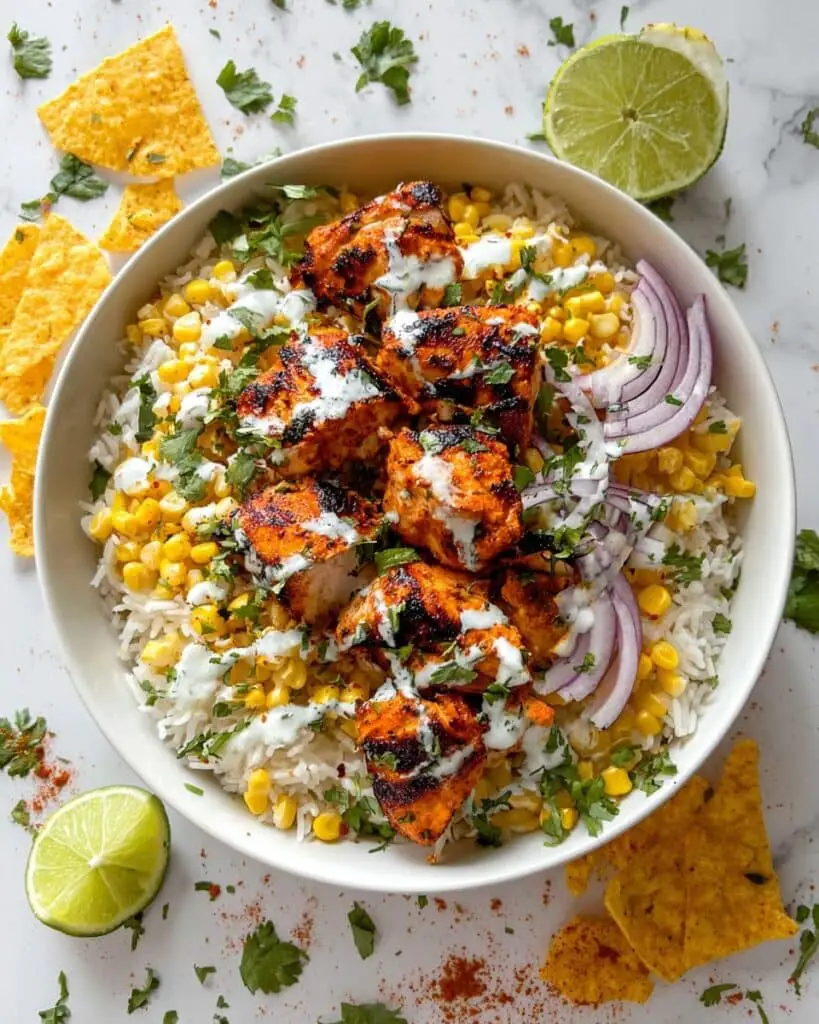 Street Corn Chicken Rice Bowl Recipe