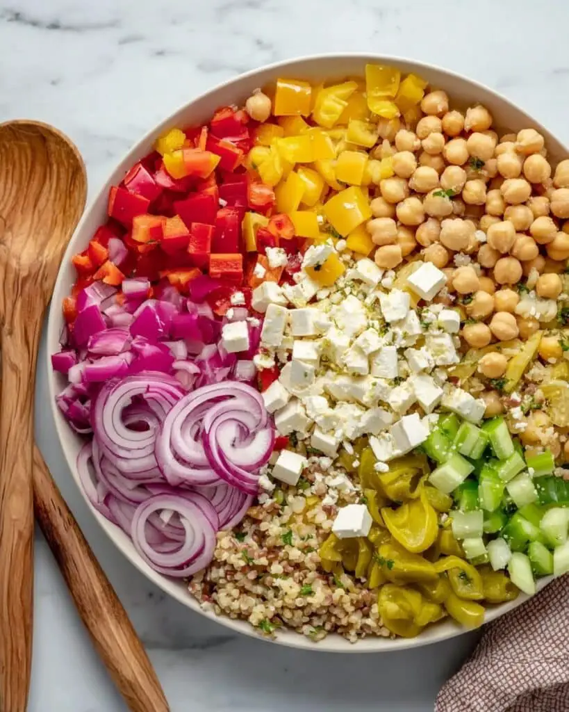 Mediterranean-Style Chopped Salad with Oregano Vinaigrette Recipe
