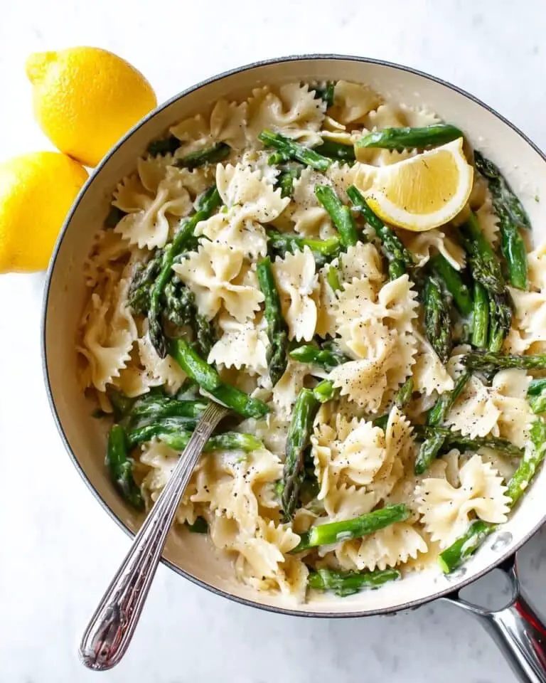 Creamy Lemon and Asparagus Pasta Recipe