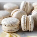 Lemon Poppy Seed Macarons with Lemon Curd Filling Recipe