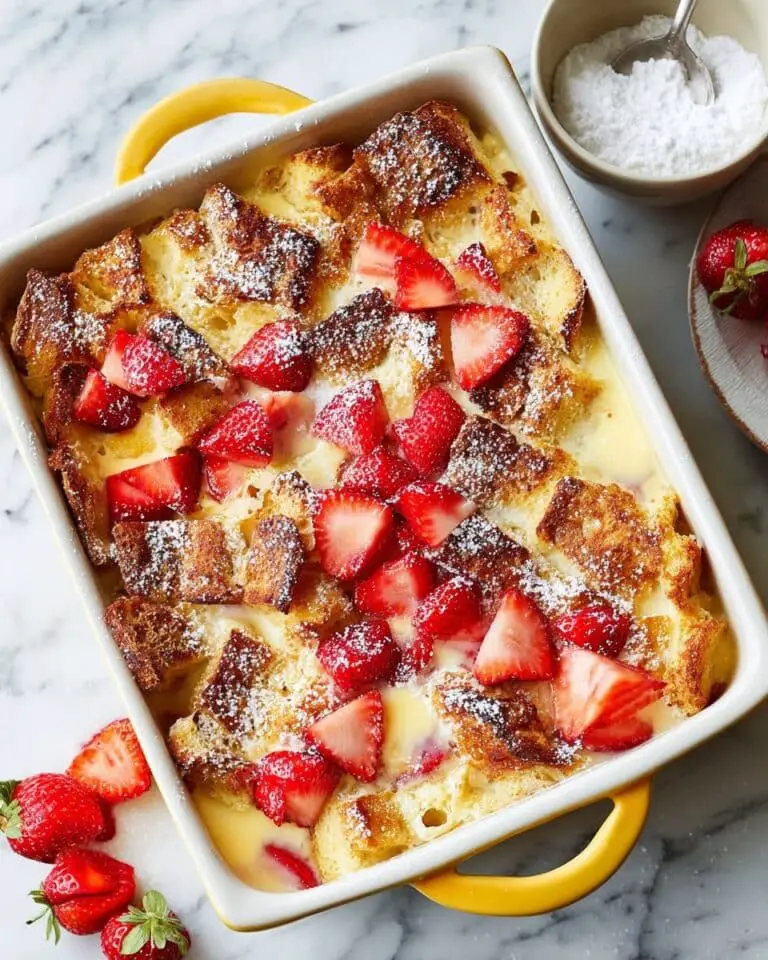 Baked Strawberries and Cream French Toast Recipe