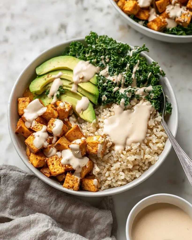 Roasted Chicken, Sweet Potato, and Kale Bowls Recipe