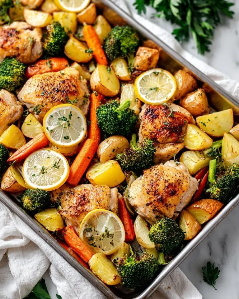Sheet Pan Lemon Herb Chicken and Vegetables Recipe