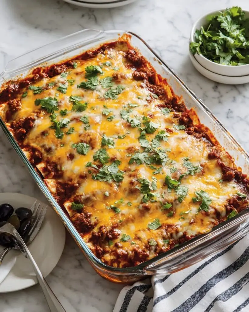 Beef Enchilada Casserole Recipe
