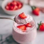 Homemade Strawberry Cheesecake Chia Seed Pudding Recipe