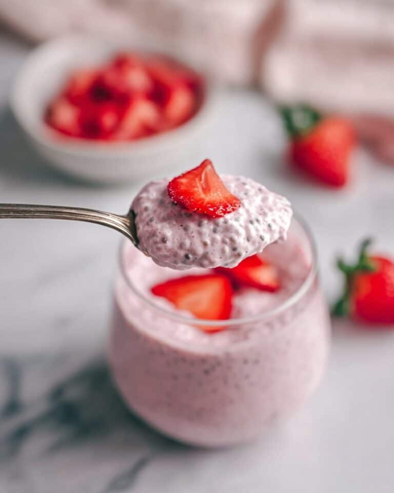Homemade Strawberry Cheesecake Chia Seed Pudding Recipe