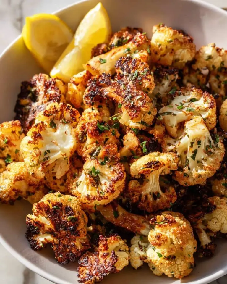 Garlic-Parmesan Roasted Cauliflower Recipe
