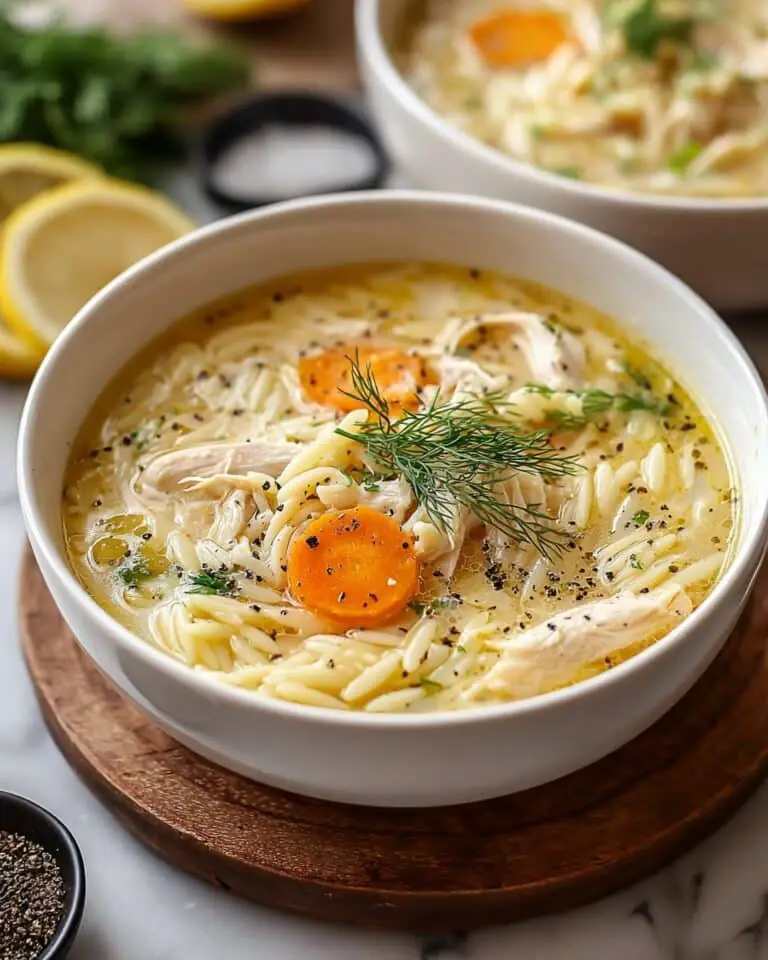 Greek Lemon Chicken Comfort Soup Recipe