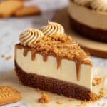 Biscoff Cheesecake with Melted Biscoff Topping Recipe
