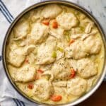 Easy Chicken and Dumplings with Biscuits Recipe