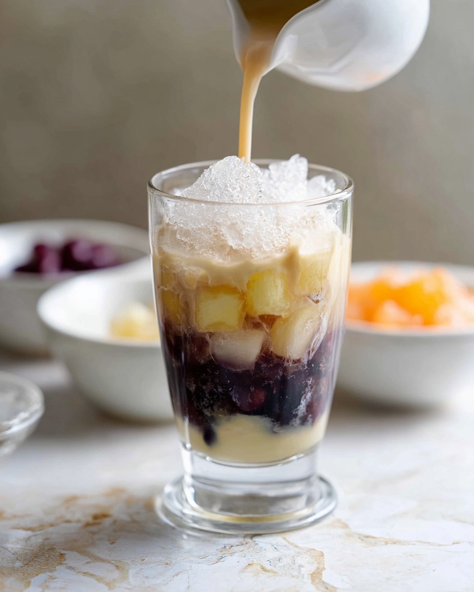 A close-up view of a white small bowl filled with smooth, creamy light yellow custard. A spoon lifts a thick scoop of the custard from the bowl, showing its soft and silky texture. The bowl sits on a soft, light cream cloth with fringed edges, placed on a white marbled surface. The overall colors are warm and gentle, highlighting the custard's rich and velvety feel. Photo taken with an iphone --ar 4:5 --v 7