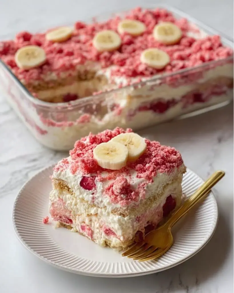 Strawberry Crunch Banana Pudding Recipe