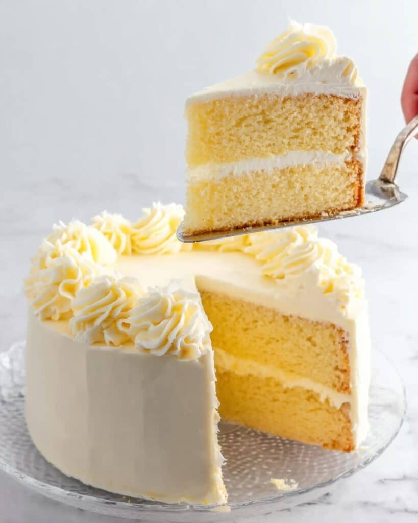 Lemon Cake with Bright Citrus Flavor and a Sweet Lemon Glaze Recipe