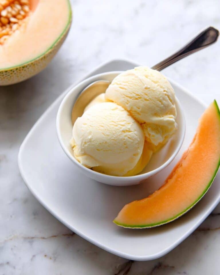 Cantaloupe Sea Salt Ice Cream Recipe