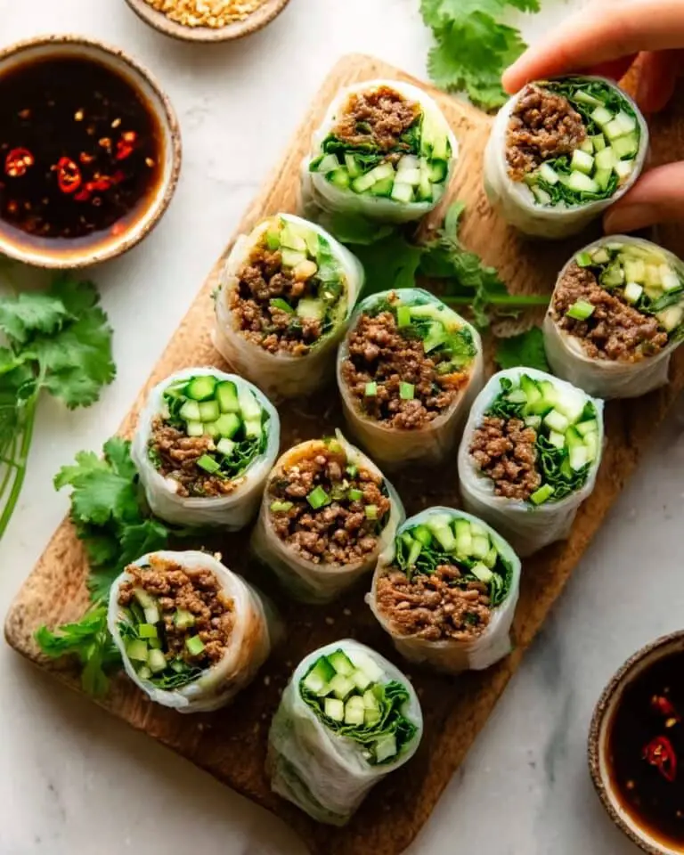 Thai Basil Beef Rolls Recipe
