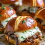 Easy Crockpot French Dip Sandwiches Recipe
