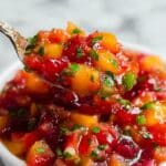Delicious Peach Cherry Salsa Recipe