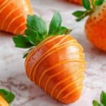 Carrot Strawberries Dipped in Orange Candy Melts Recipe