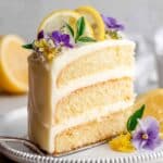Lemon Cake with Secret Fluffy Lemon Frosting Recipe