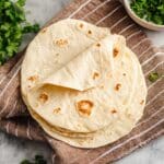 5 Ingredients Homemade Flour Tortillas Recipe