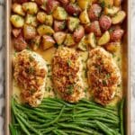 Parmesan Crusted Chicken Sheet Pan Dinner Recipe
