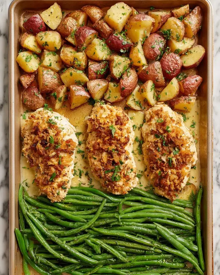 Parmesan Crusted Chicken Sheet Pan Dinner Recipe