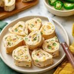Jalapeno Popper Chickpea Pinwheels Recipe