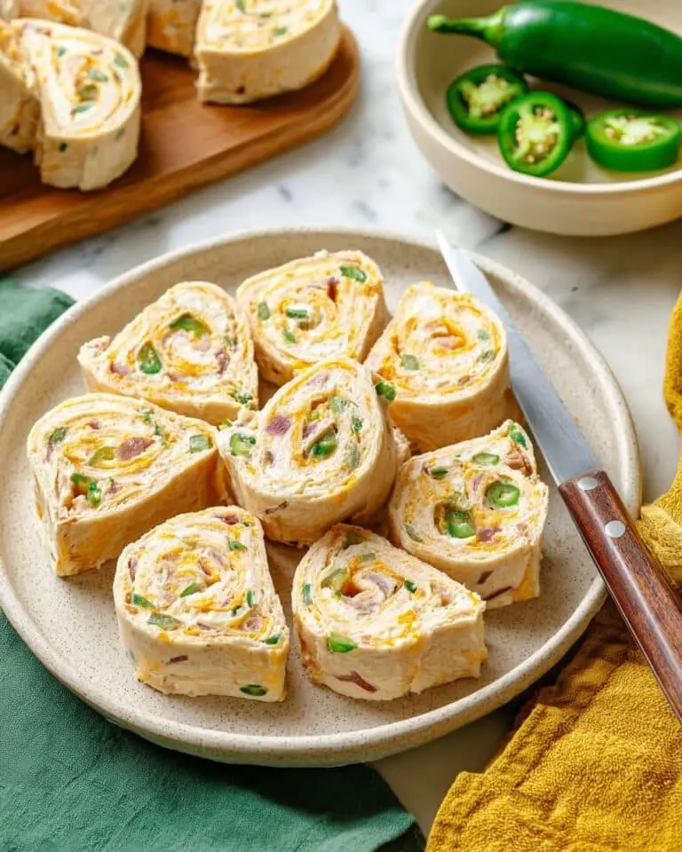 Jalapeno Popper Chickpea Pinwheels Recipe