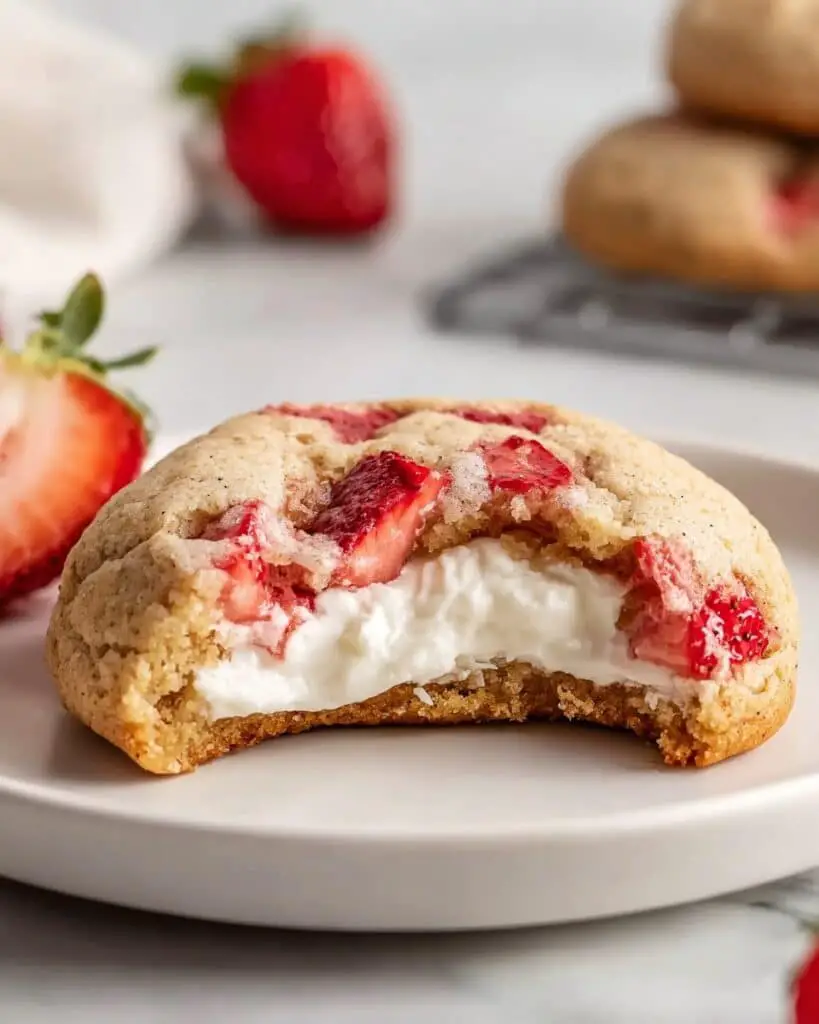 Easy Strawberry Cheesecake Cookies Recipe