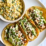 Mexican Street Corn Chicken Tacos Recipe