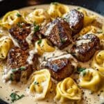 Cracked Garlic Steak Tortellini Recipe